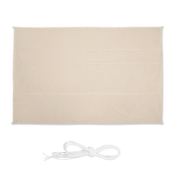 relaxdays Sonnensegel rechteckig 5 x 7 m beige