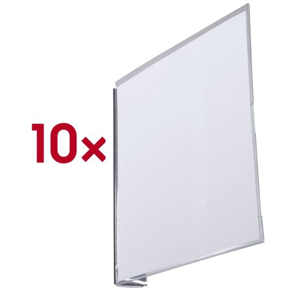 Durable 10x Gangschild magnetisch 149,0/149,0 mm transparent, 14.9x14.9 cm Image