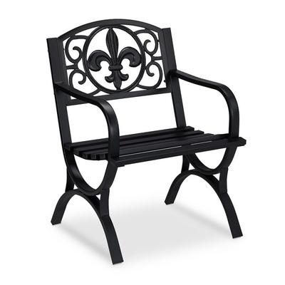 relaxdays Gartenstuhl Metall antik Image