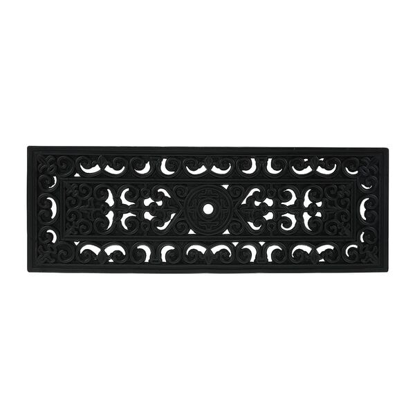 relaxdays Stufenmatte »Ornamente« rechteckig 75 x 25 cm schwarz, 75x1 cm Image