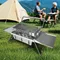Barbecue rotatif Camping Barbecue Barbecue au charbon de bois Grill en acier inoxydable