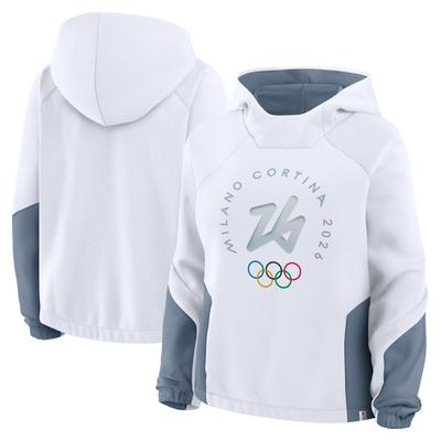 Olympische Spiele 2026 Fleece-Modeoberteil – Weiß – Damen Image