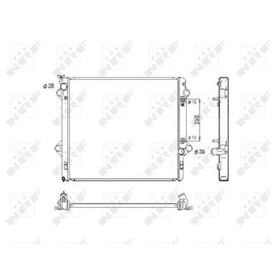 Nrf Kühler, Motorkühlung [Hersteller-Nr. 53575] für Toyota Image