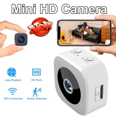 1080P HD Mini WiFi Camera Indoor Safety Security Surveillance Baby Monitor Night Vision Camcorder IP Cam Audio Video Recorder