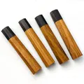 1 pezzo rosso Kibao + manico per coltello ottagonale in ebano per manico per coltello da cucina in stile giapponese fai da te manico per coltello grezzo di pesce lunghezza 115mm