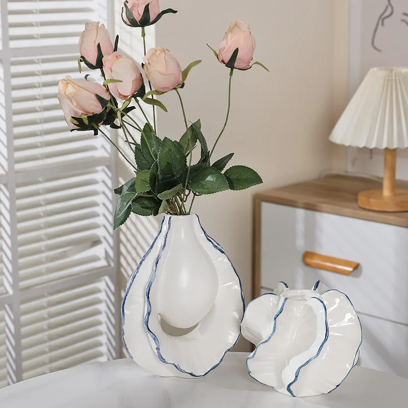 Yangtao dekorative Keramik vase, Hydro ponik vase, Blumen arrangement, simulierte Obst vase, Wohnzimmer dekorative Kunst handwerk Image