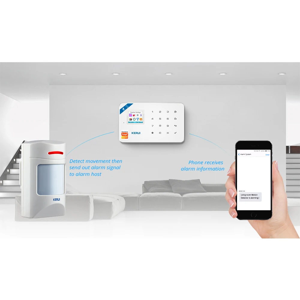 KERUI Wireless Anti-Pet Motion Sensor Alarm Infrarot Detektor PIR Sensor Mit Lange Erkennung Entfernung Für KERUI Alarm Systeme Image
