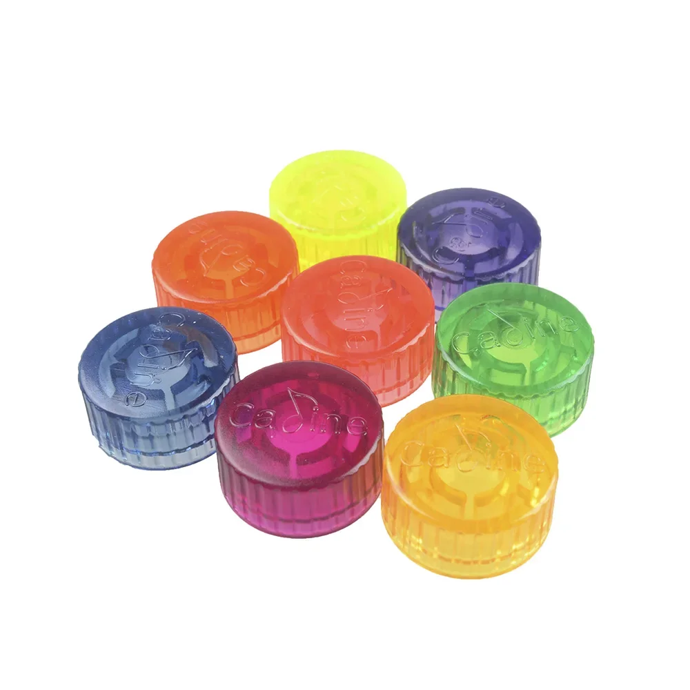 Caline P04 8Pcs Elektrische Gitarre Effekt Pedal Fuß Nagel Kappe Verstärker Candy Farbe Fuß Schalter Topper Knopf Langlebiges Zubehör Image
