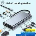 Docking station 11 in 1 Adattatore HUB tipo C a HDMI Adattatore per laptop splitter USB 3.0 4K con PD SD TF RJ45 per Mac per Xiaomi