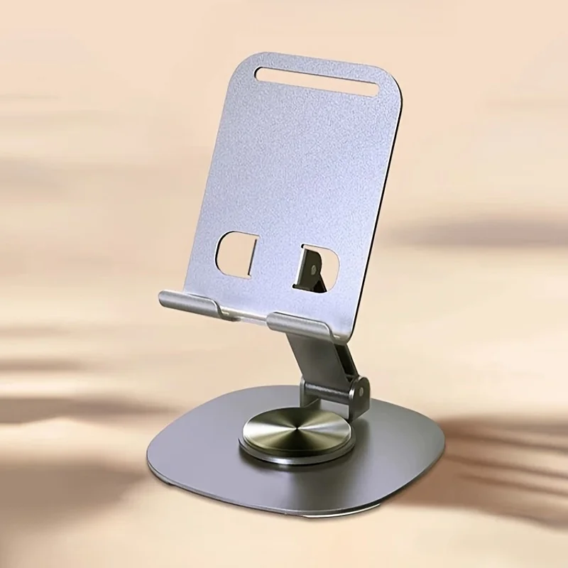 Telefonständer aus Kohlenstoffstahl – wasserdicht, 360° ° Drehbare Schreibtischhalterung mit 2-stufig verstellbar und klappbarem Büro- und Nachttischgebrauch Image