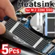 M.2 SSD Dissipatore di calore 2280 Radiatore di raffreddamento in alluminio con cuscinetto termico in silicone per PS5 PC Scheda madre Dissipatore di calore per disco rigido a stato solido