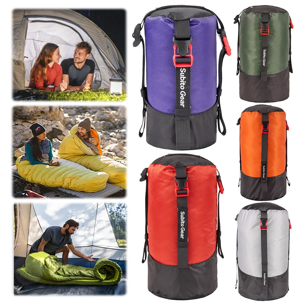 Schlafsack, Kompressions-Aufbewahrungstasche, wasserdicht, ultraleicht, Schlafsack, Mehrzweck, platzsparend, für Camping, Wandern Image