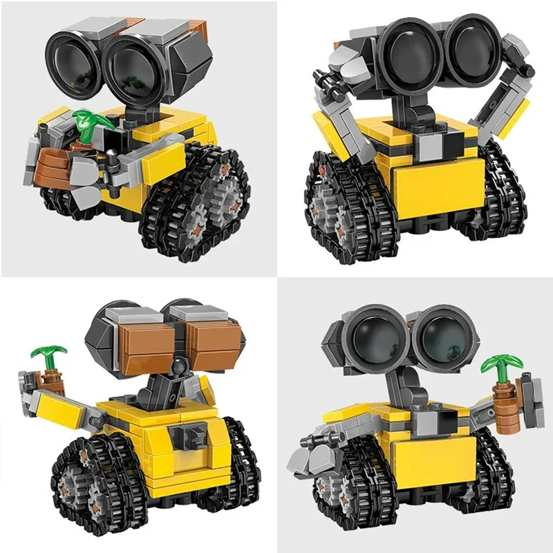 !! Film classico Mini Robot Wall-e MOC Building Blocks Modello Mattoni fai da te Kit Giocattoli creativi per bambini Gioco di intelligenza Regali per adulti