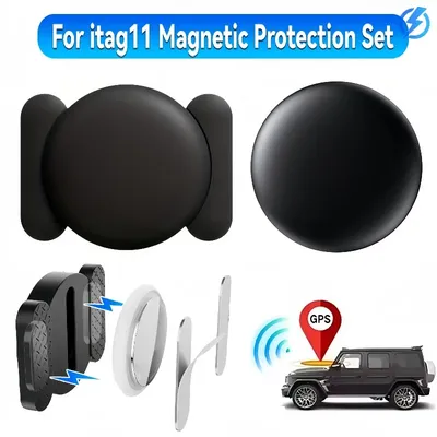 GPS Tracker Magnetic Mini Locator for Apple AirTag Car Motorcycle Anti-lost Device Strong Magnet Hidden Tracking Smart Tag Case