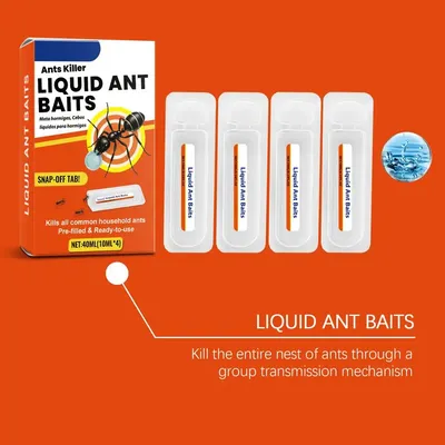 1/2/3Boxes Ant Bait Sealed Liquid Eliminate The Entire Nest Ant Bait Window Sills Wall Corners Universal Family Ant Bait