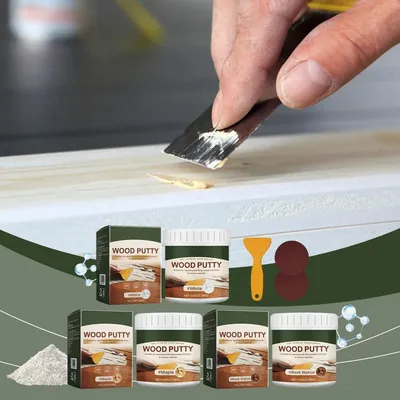 Wooden floor scratch repair Wood Filler Putty Stainable Wood Crack Filler Wooden Furniture Repair Kit Wood Hole Filler 150g