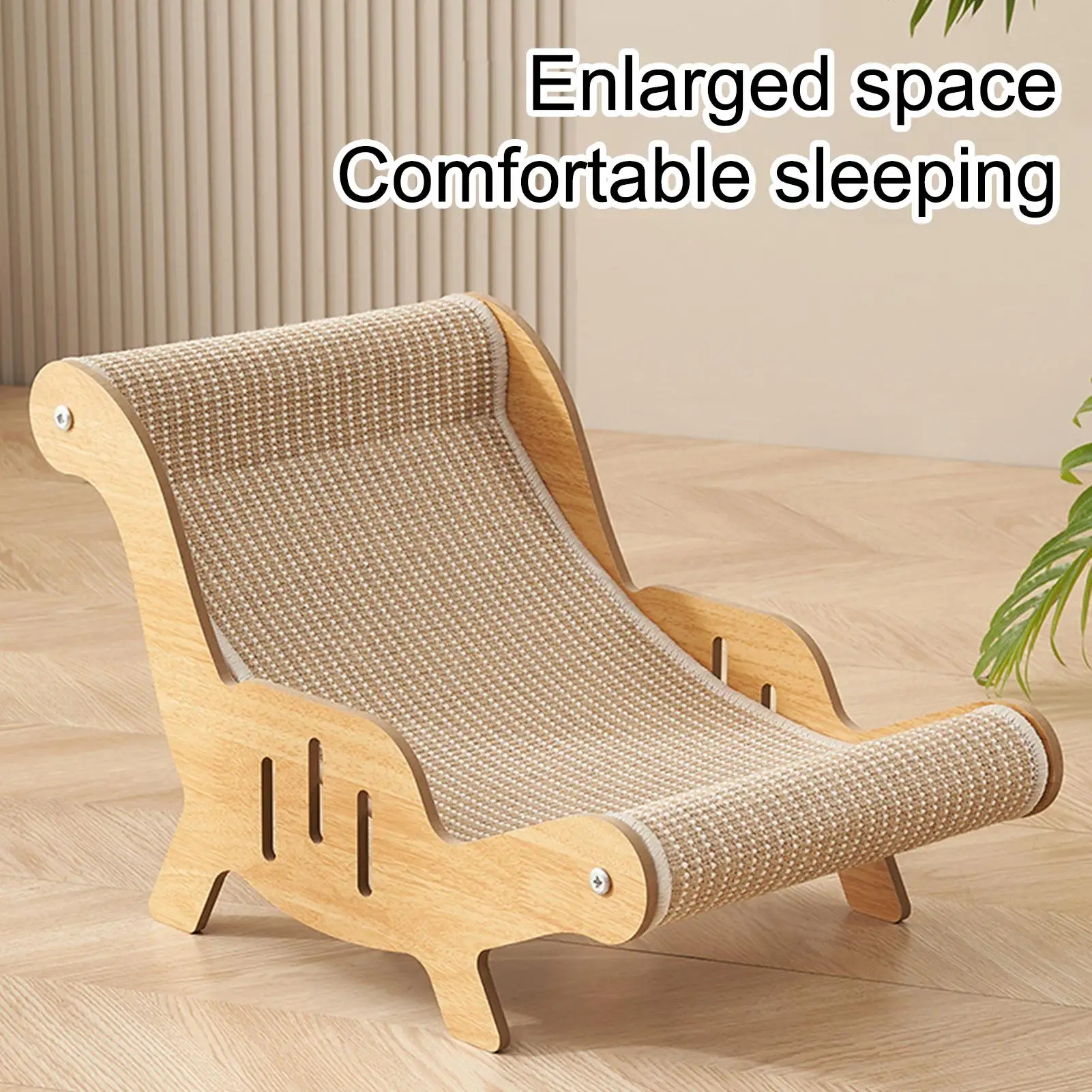 Katzenliege Sisal Scratcher Bett Sisal Katze Kratzbrett Heimtierbedarf Katzenliege Stuhl Kratzunterlage Katzenklaue Brettstuhl Image