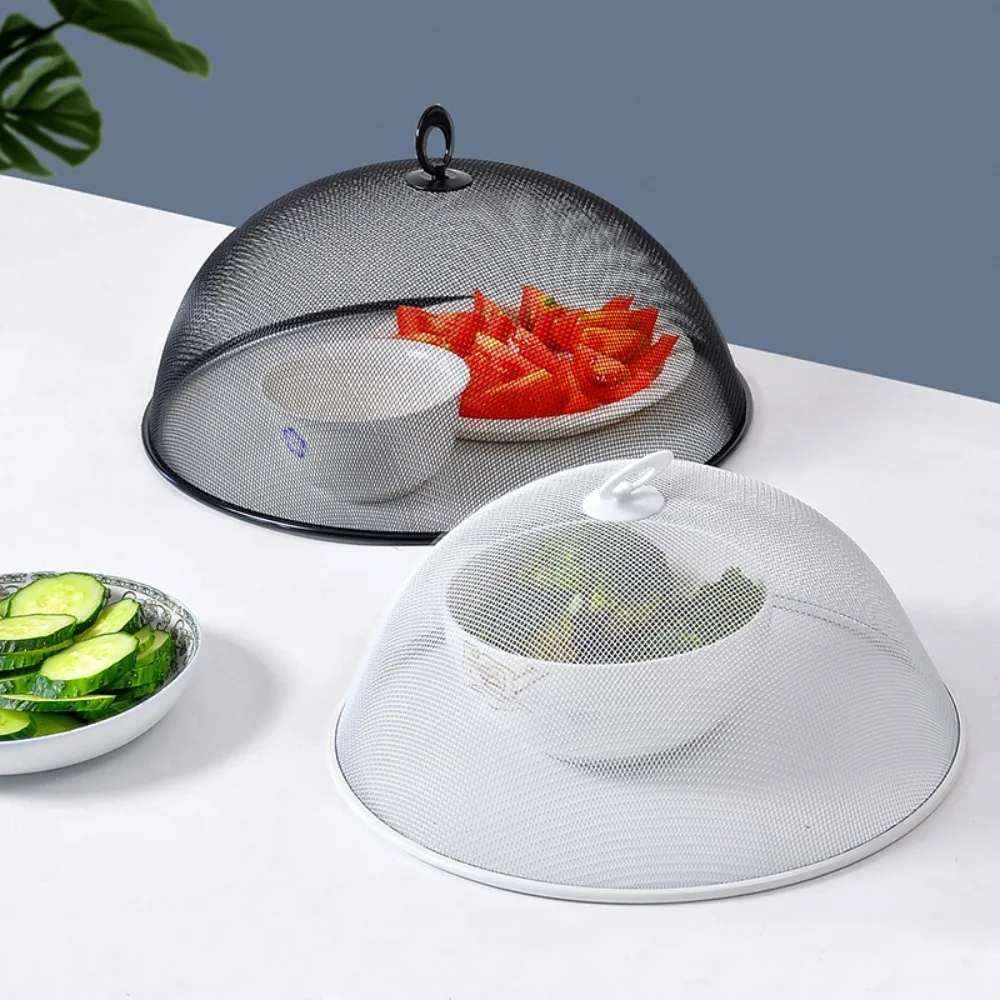 Round Shape Mesh Anti-Flying Dish Cover Dish Lid Household Food Cover Vegetable Fruit Display