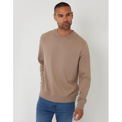 Taupe Crew Neck Sweatshirt