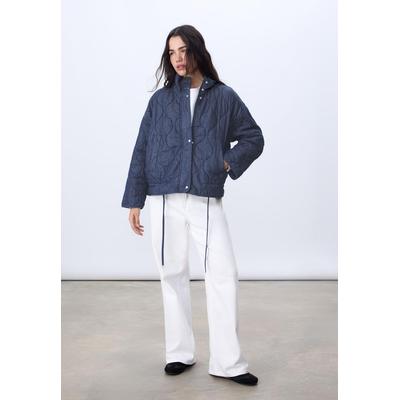 Stradivarius Denim puffer jacket RINSE BLUE DENIM S