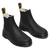 Chelseaboots DR. MARTENS "Embury WL", Herren, Gr. 48, schwarz, Leder, unifarben, casual, Schuhe, Blockabsatz, Stiefelette, Schlupfschuh mit praktischer Anziehlasche