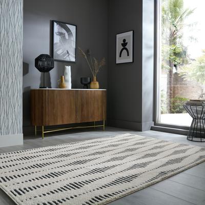 Teppich FLAIR RUGS "Knot", beige (creme), B:200cm H:20mm L:290cm, Kunstfaser, Teppiche, geometrisches Muster Image