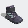 Wanderschuh ADIDAS TERREX "SNOW CF CLIMAWARM WINTERSCHUHE KINDER", Gr. 35, aurora plum, semi flash aqua, powder plum, Textil, Synthetik, sportlich, Schuhe, Winterboots
