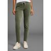 Jogger Pants KANGAROOS, Damen, Gr. 50, N-Gr, grün (salbeigrün), Jersey, Obermaterial: 75% Baumwolle, 22% Polyester, 3% Elasthan, casual, loose fit knöchellang, Hosen, in Cord-Optik mit elastischem Bund