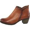 Stiefelette HEINE, Damen, Gr. 37, braun (cognac), Leder, Glattleder, Rindsleder, sportlich, Schuhe