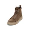 Stiefelette MARC O'POLO "mit Innenzipper", Damen, Gr. 43, grau (schwarz taupe), Obermaterial: 100% Leder (Rind), unifarben, Schuhe