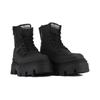 Schnürboots PALLADIUM "PALLASQUAD ZIP TX", Gr. 39, schwarz, Synthetik, sportlich, Schuhe, Chunky Boots, Schnürstiefel mit Plateausohle aus Canvas