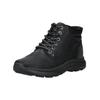 Schnürstiefelette SKECHERS "Skechers Stiefelette Leder", Herren, Gr. 45, schwarz, Leder, casual, Schuhe