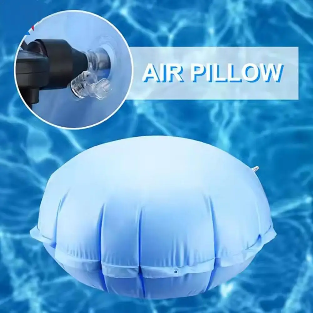 Oreillers de piscine pour piscines hors sol, oreiller de piscine en PVC résistant au froid, coussin gonflable de piscine résistant au froid d'hiver