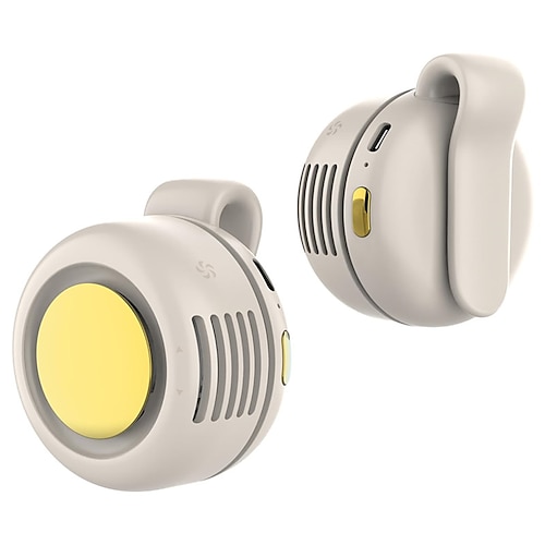 Mini-Hüftclip-Ventilator, tragbarer hängender Nackenventilator, blattloser elektrischer Handventilator, wiederaufladbarer USB-persönlicher Kühlventilator für den Außenbereich Image