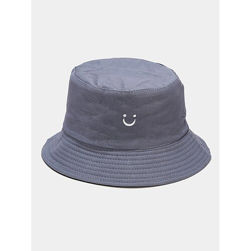 Wendbarer Damen-Bucket-Hat, lässiger Sonnenhut aus Baumwolle für Outdoor-Aktivitäten, Strand und Alltag Image