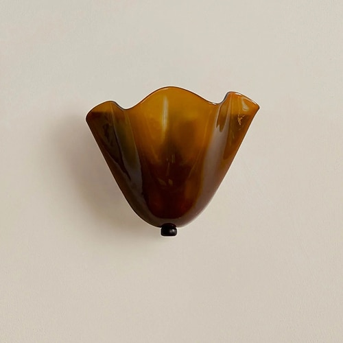 Blumen Wandleuchte Französisch Retro Wabi-Sabi Stil Buntglas Kunst Wohnzimmer Nachttisch Lampe Wandleuchte E26/E272 110-240V Image