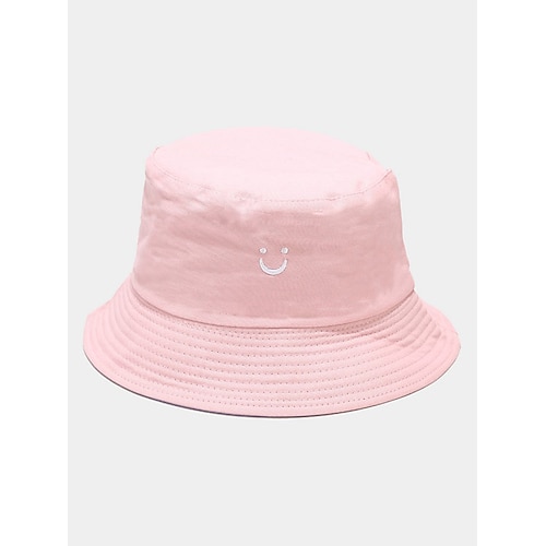 Wendbarer Damen-Bucket-Hat, lässiger Sonnenhut aus Baumwolle für Outdoor-Aktivitäten, Strand und Alltag Image