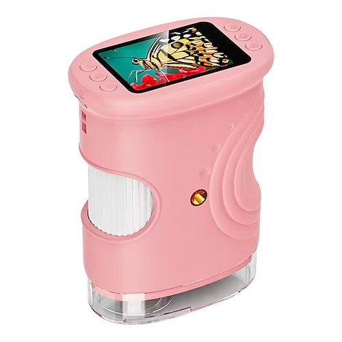 Mikroskop 1000x 1080p Digitalmikroskop 2-Zoll-IPS-Bildschirm tragbare Handlupe für wissenschaftliche Experimente Image