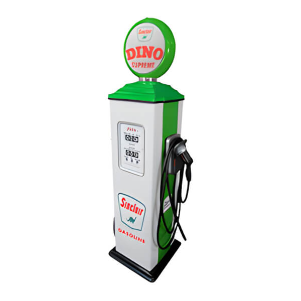 Roadside Relics Sinclair Dino Supreme Retro Gas Pump Replica Electric Vehicle (EV) Charger