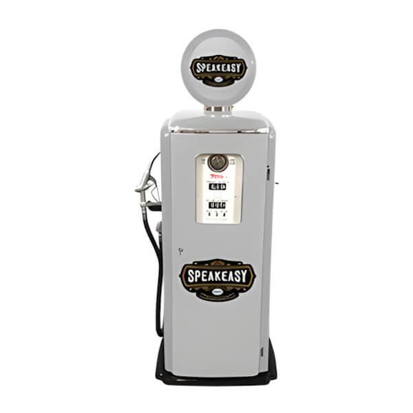 Roadside Relics Speakeasy Tokheim 39 Style Gas Pump Replica with Hidden Mini Fridge