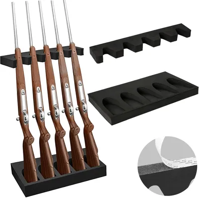 Foam Gun Rack for Rifles Holder Shotguns Storage Rset Wall Mount Carbine Stand Weapons Support Universal Gun Safe Organizer