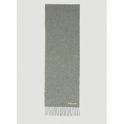 Acne Studios Skinny Fringe Wool Scarf