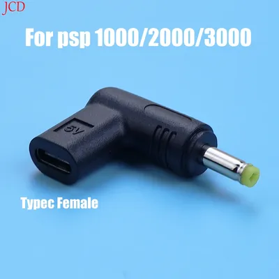 NEW For PSP1000/2000/3000 Game DC Jack Plug To USB C Charging Adapter USB C Charger Adapter Converter Type C