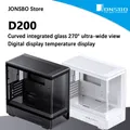 Custodia JONSBO D200 MATX (vista marittima curva senza colonne/radiatore 240/alimentazione ATX/display digitale/tipo C Gen2 10 Gbps+)
