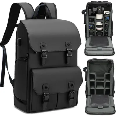 Professioneller Fotografie-Kamera-Rucksack, großer wasserdichter DSLR-Reisetaschen-Rucksack für Sony Canon Nikon