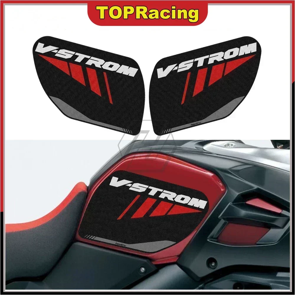 Motorrad Seite Tank Pad Aufkleber Schutz Knie Grip Anti-rutsch Zubehör für Suzuki V-STROM 1000XT ABS 2017-2020 Image