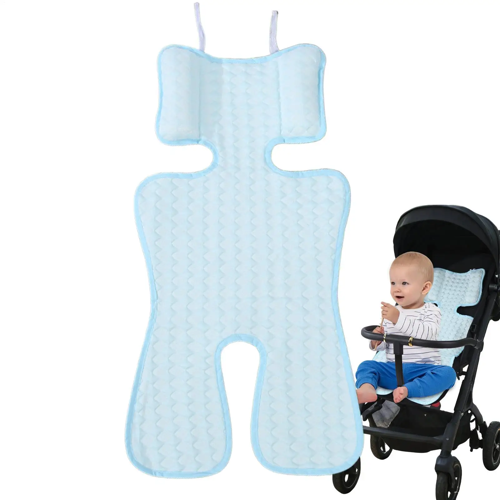 Kinderwagen Cooling Pad Baby Kinderwagen Kühlung Sitz Pads Kinder Kinderwagen Bequeme Weiche Pad Baby Schlaf Kissen Eis Seide sitz Matratze Image