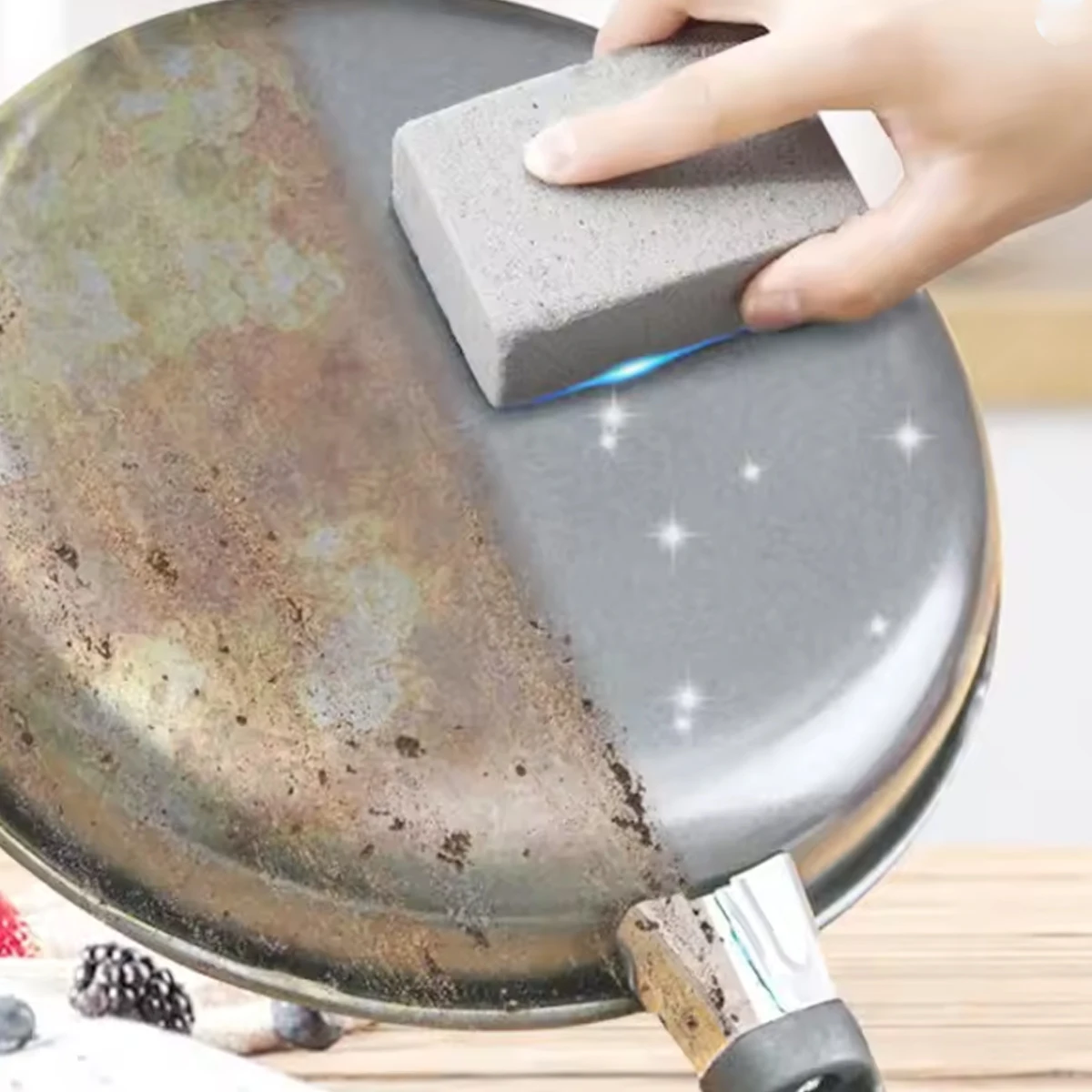 BBQ Grill Reinigungsbürste Ziegel Block Grill Reinigung Stein Bimsstein Ziegel für Grill Rack Outdoor Küche BBQ Werkzeuge Image