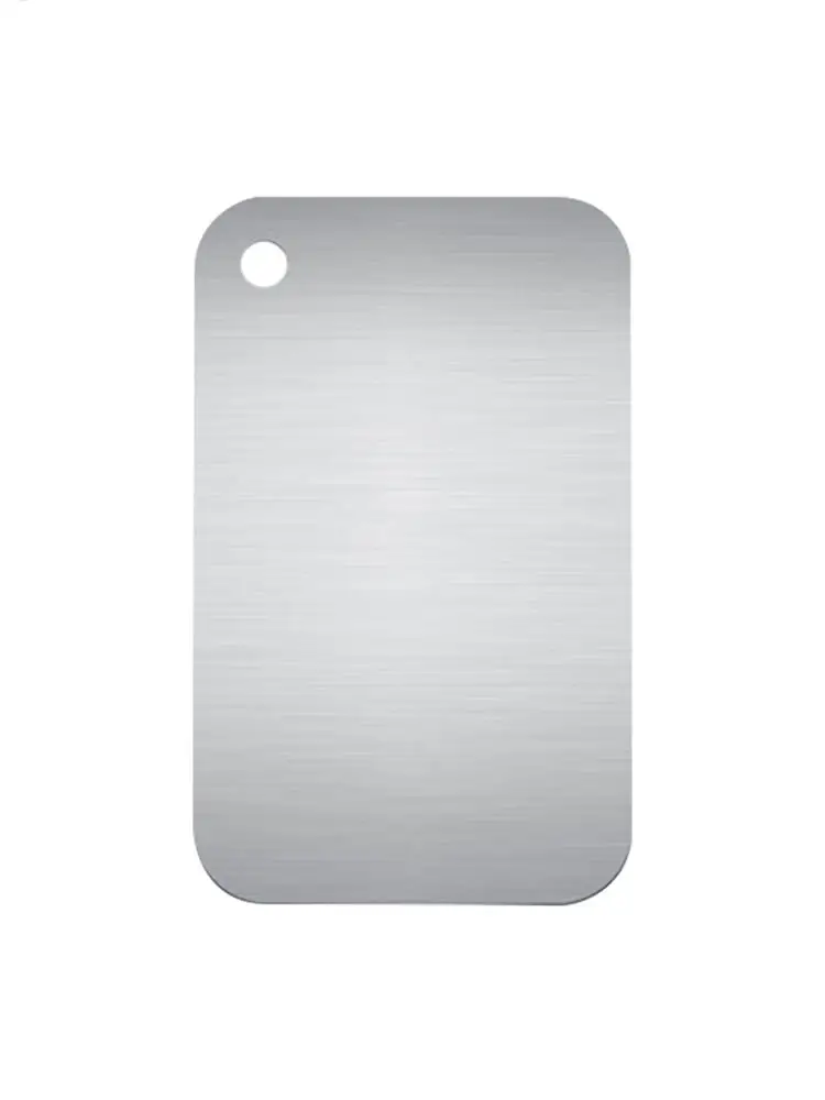 Ultradünnes Titan-Schneidebrett, doppelseitiges Küchen-Schneidebrett, 304-Edelstahl, Lebensmittelqualität, Küchenschneiden, Mtat Image