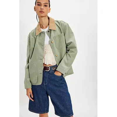 L. L.Bean Lightweight Field Jacket at Free People in Faded Sage, Size: Small